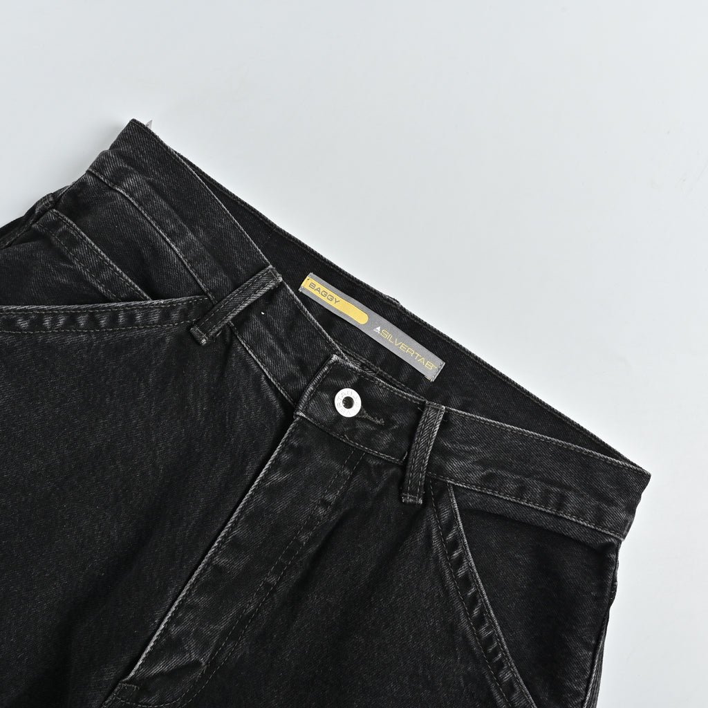 Levi’s Silver Tab Baggy Carpenter Jeans – Black Super Snowflake Enzyme Wash YS6400328