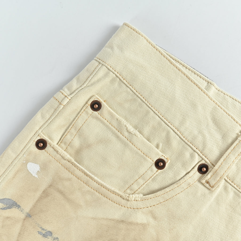 Acne Studios Ink Splash Wide-Leg Jeans – Cream HH5800716