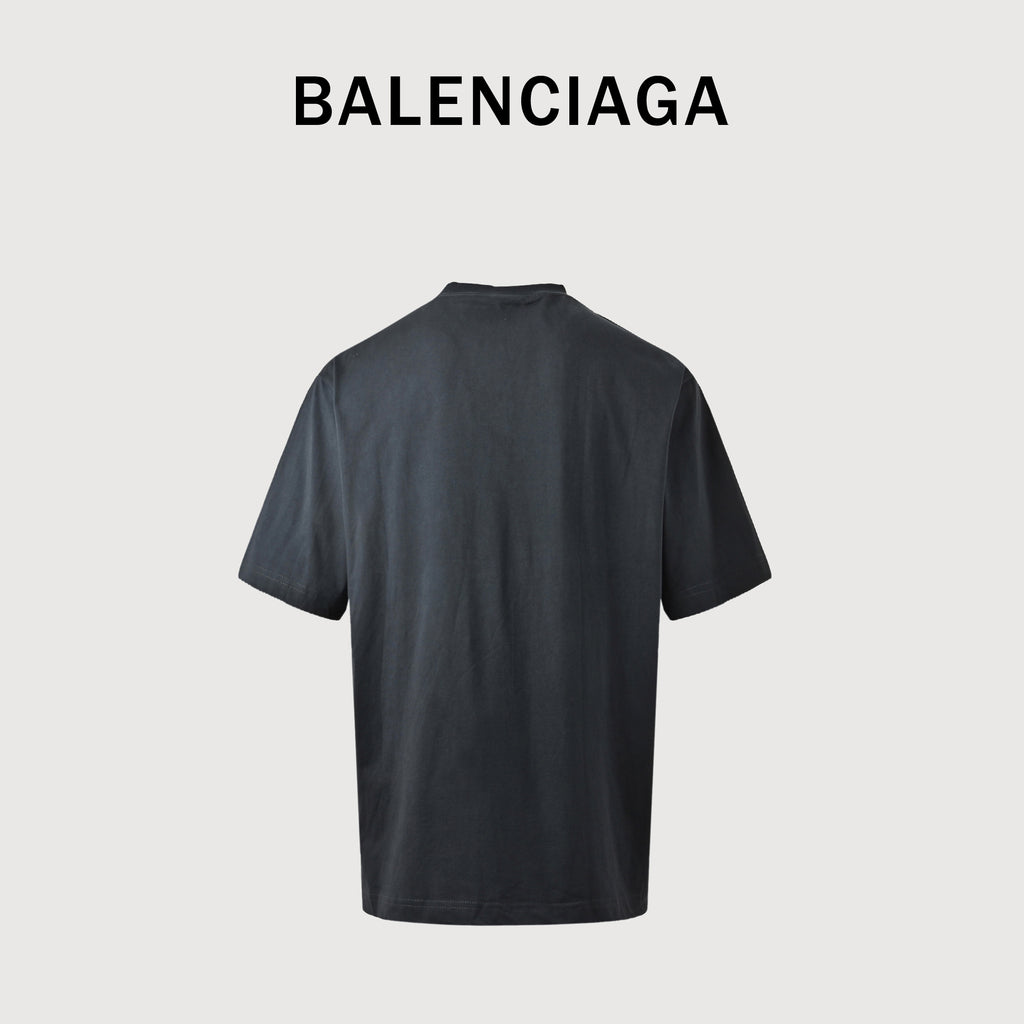 Balenciaga BLCG Round Medallion Print Short Sleeve T-Shirt NP2400425