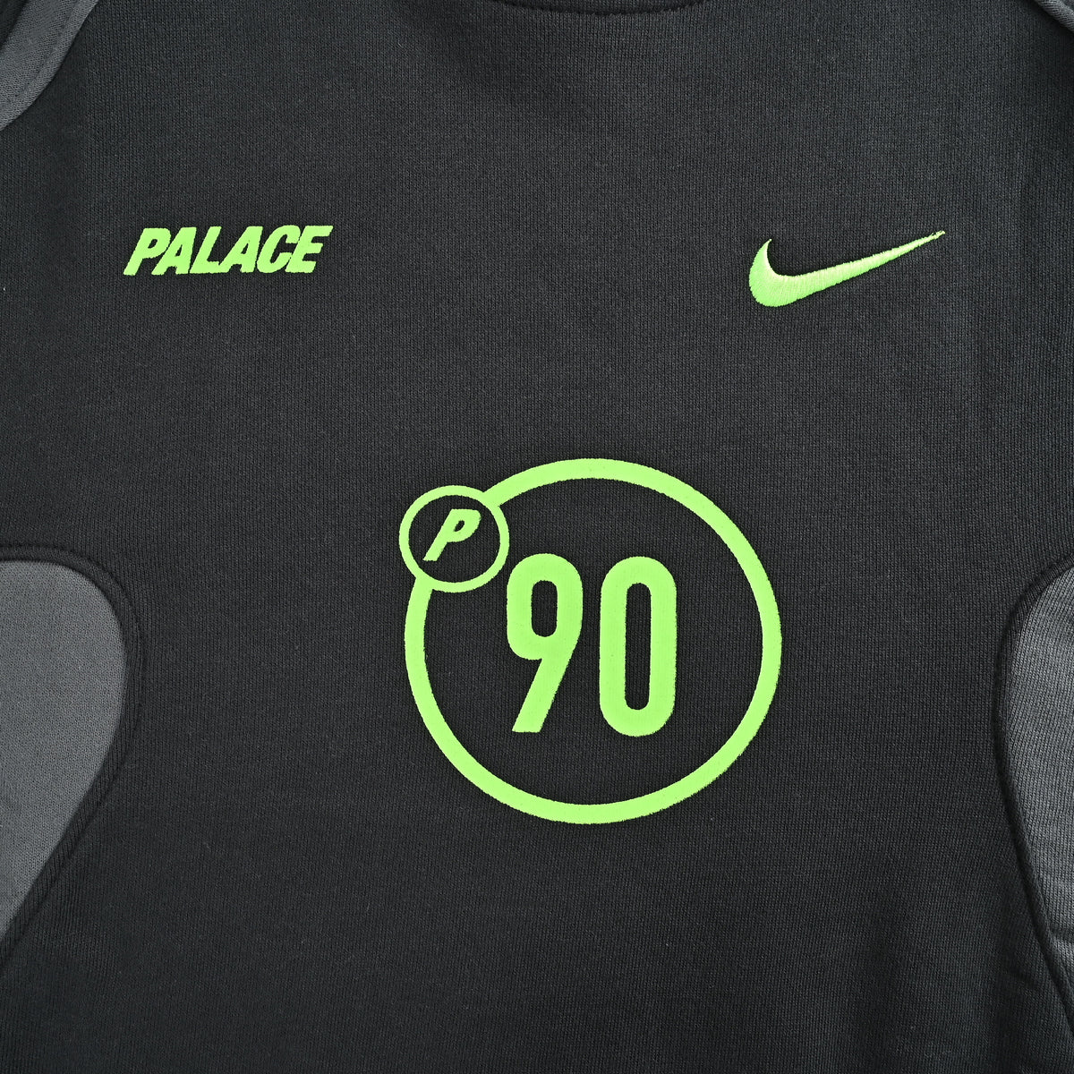 Palace × Nike FW25 Total P90 Crew Sweatshirt — Black P29NCS001