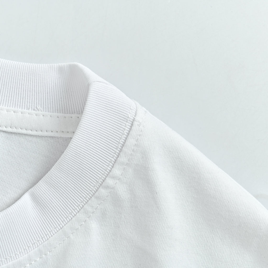 Gucci 26SS Wheat Laurel Crest Badge Print Short Sleeve T-Shirt – white DK2400808-ICE
