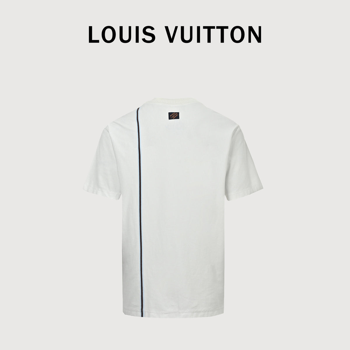 Louis Vuitton LV Crown Blue Stripe Short-Sleeve T-Shirt 2026 NP2600402