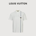 Louis Vuitton LV Crown Blue Stripe Short-Sleeve T-Shirt 2026 NP2600402