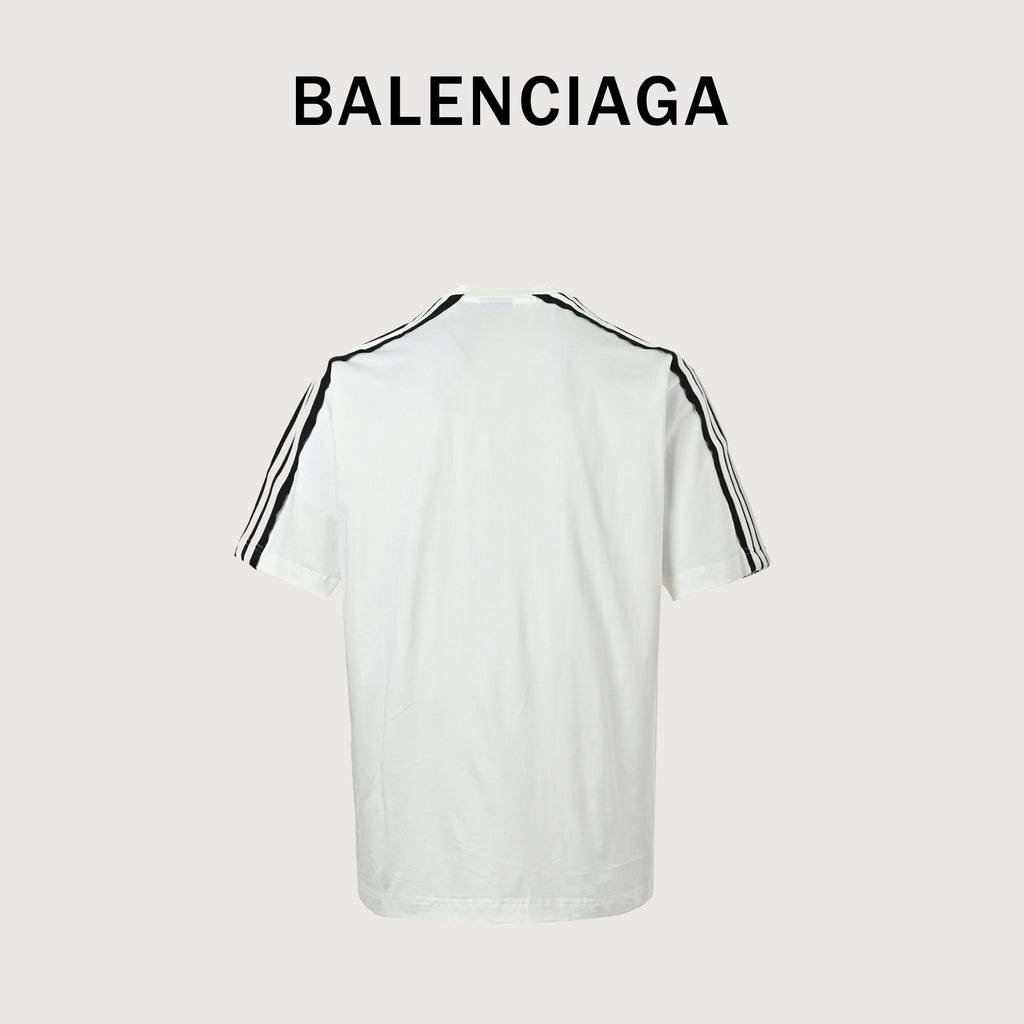 Balenciaga BLCG Unity Sports Icon Double Ring Stripe Short Sleeve T-Shirt NP2600504
