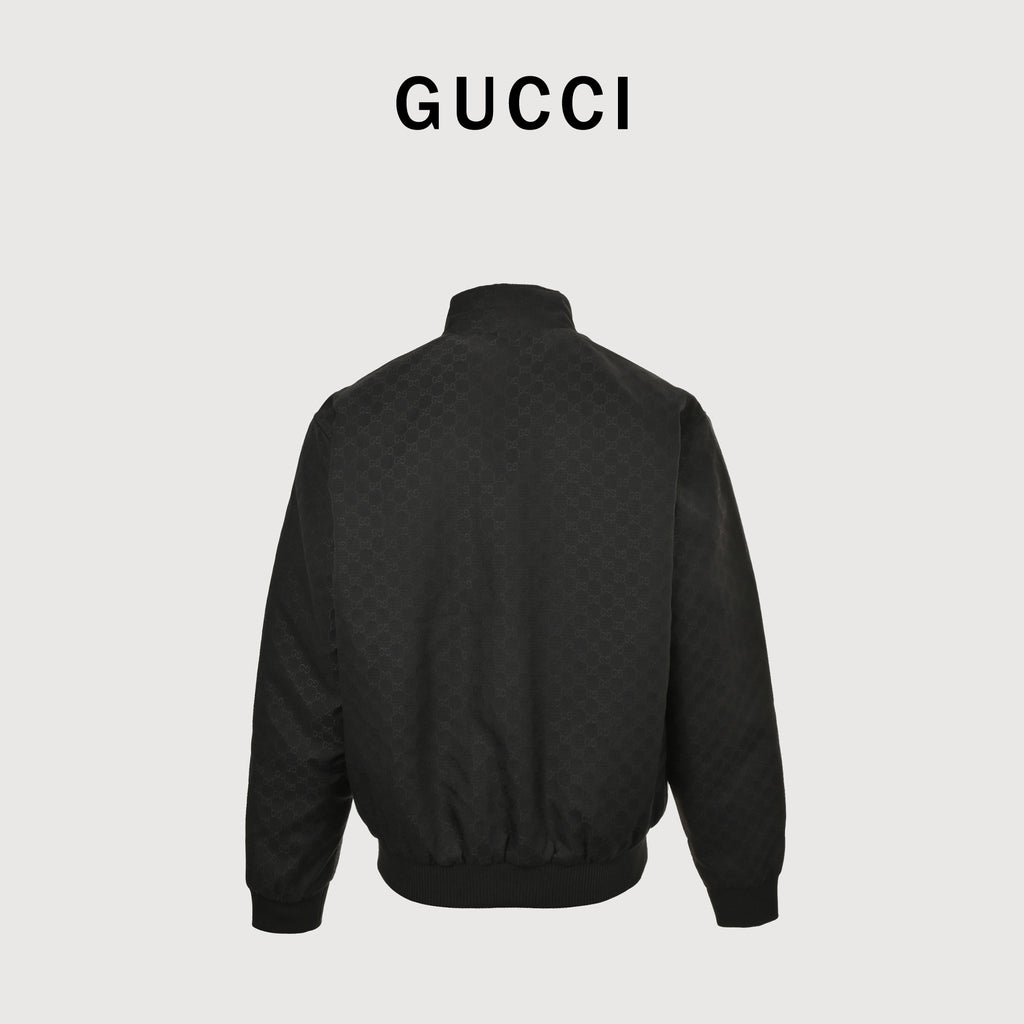 Gucci GG Allover-Print Stand-Collar Padded Jacket — Black814000-ZAR4V-1000