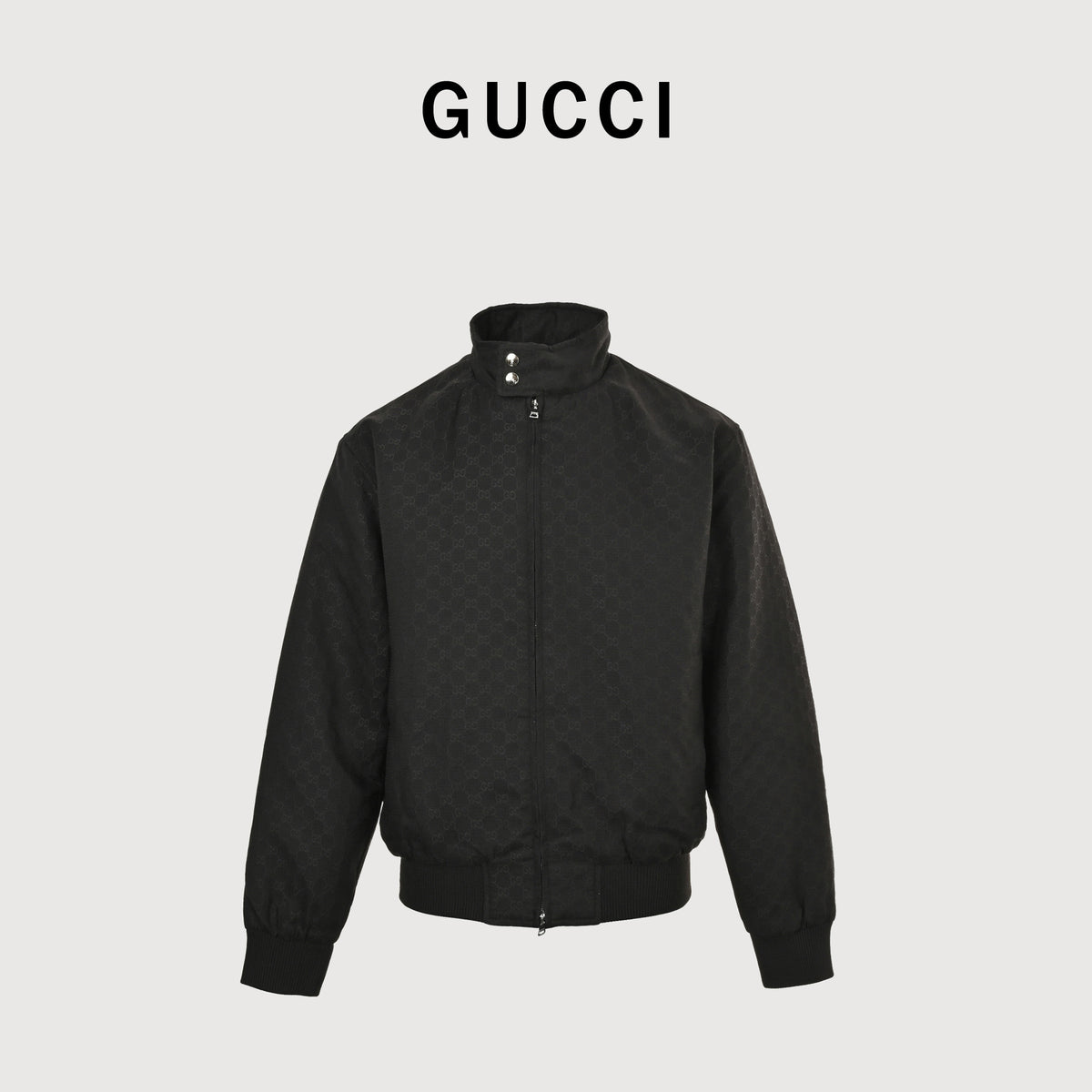 Gucci GG Allover-Print Stand-Collar Padded Jacket — Black814000-ZAR4V-1000