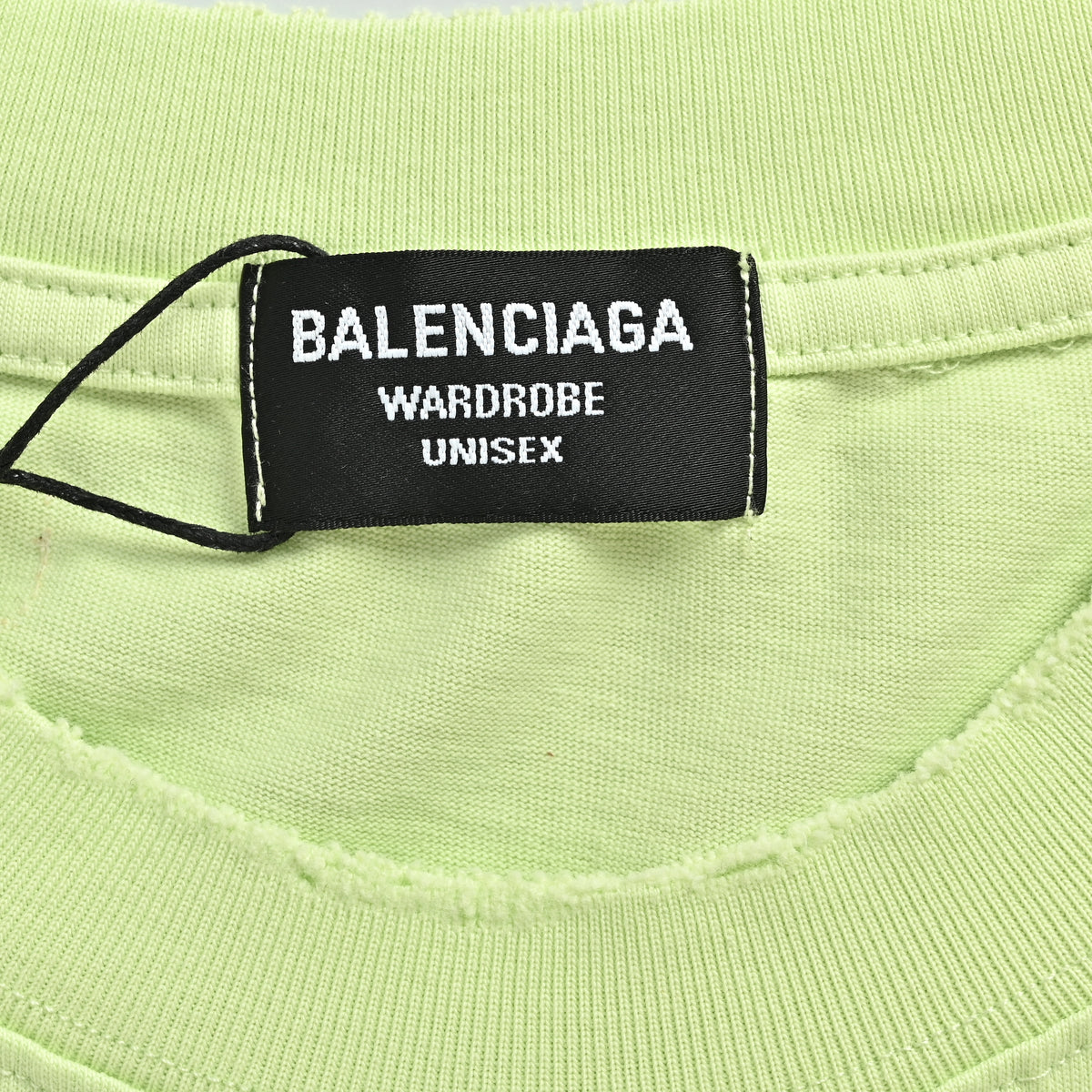 Balenciaga Front & Back Double BB Embroidered Short Sleeve T-Shirt – Lime Green XBK3000524-LGN