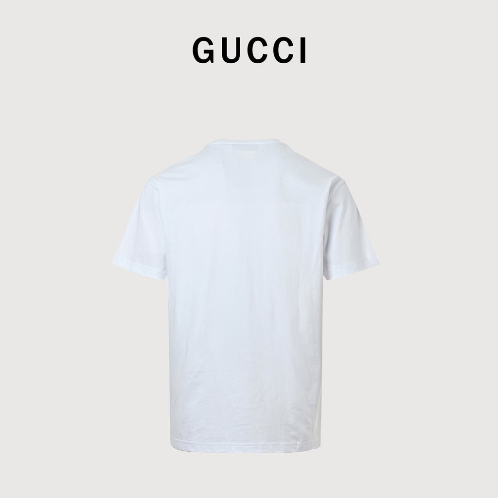 Gucci Colorful GG Interlocking Towel Embroidery T-Shirt NP2200506