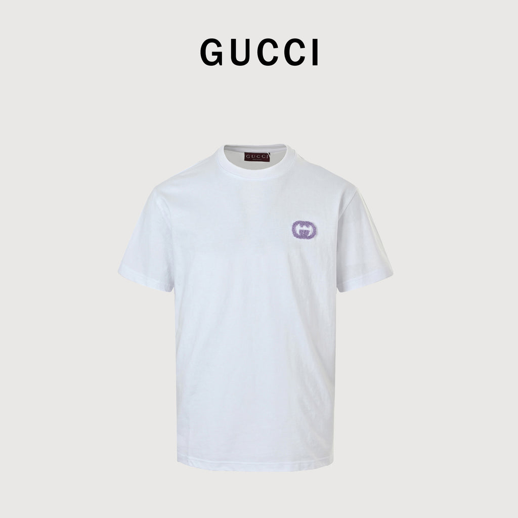 Gucci Colorful GG Interlocking Towel Embroidery T-Shirt NP2200506