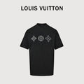 Louis Vuitton LV Classic Triple Flower Rice-Grain Embroidered T-Shirt 2026 BG2400507