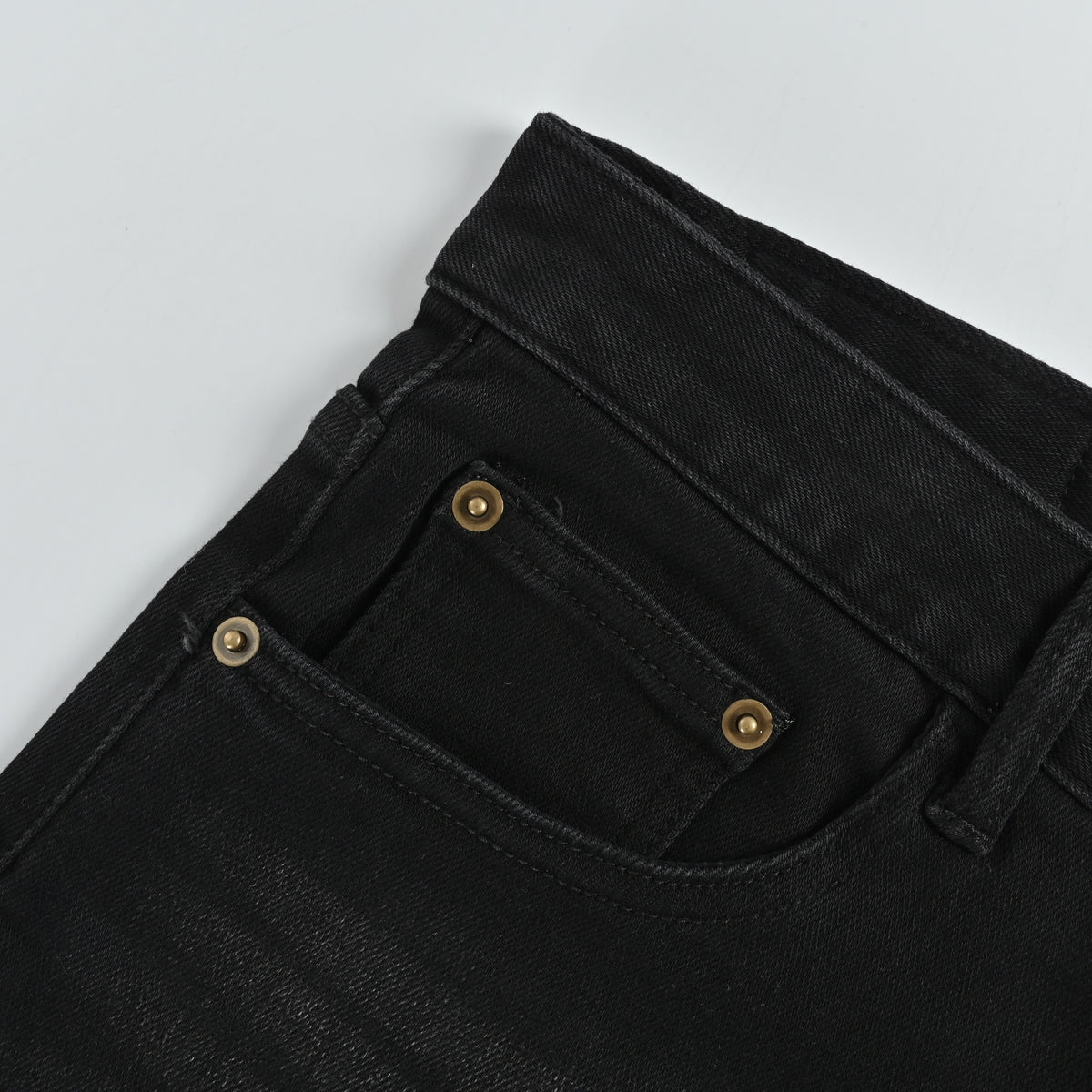 Miu Miu Vintage Wash Slim Straight Jeans – Black XM5201115-BLK