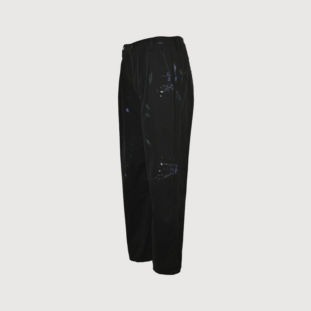 ANCELLM 25SS Ink Splash Destroyed Wide-Leg Jeans – Black  SG6400317-BLK-INK