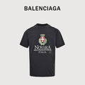 Balenciaga 25SS NOVARA Distressed Print Short Sleeve T-Shirt   DK2600317