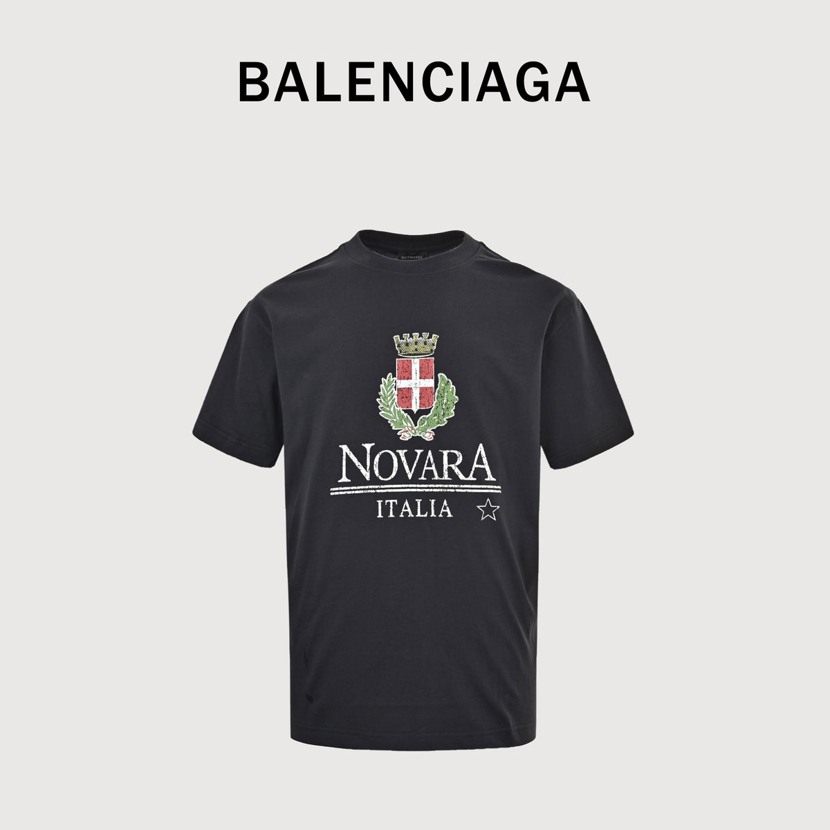 Balenciaga 25SS NOVARA Distressed Print Short Sleeve T-Shirt   DK2600317