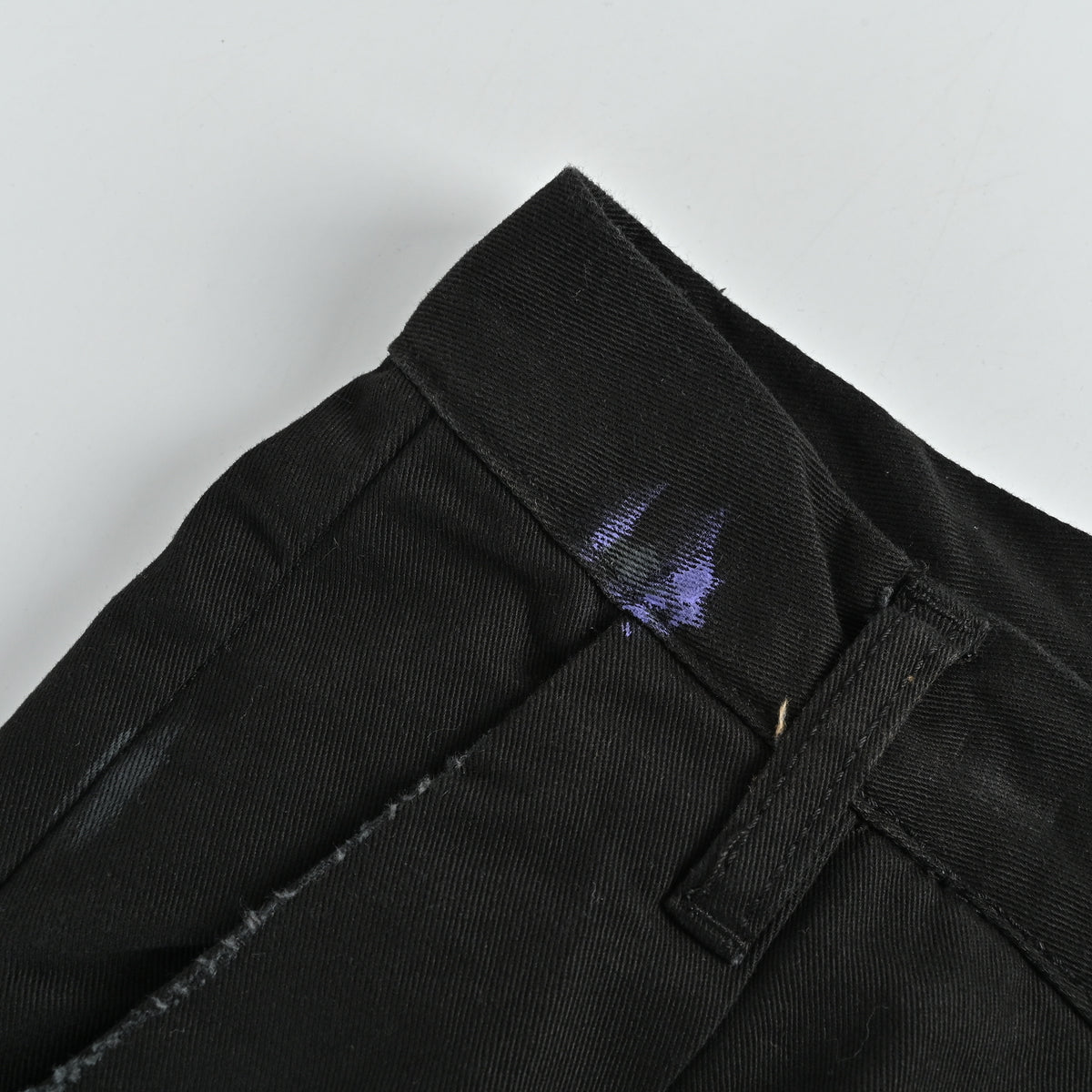 ANCELLM 25SS Ink Splash Destroyed Wide-Leg Jeans – Black  SG6400317-BLK-INK
