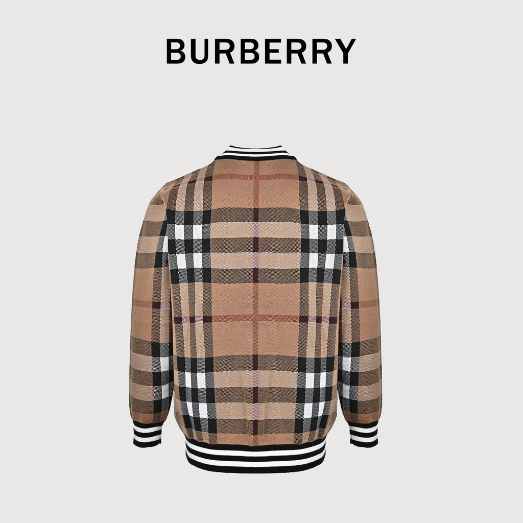 Burberry FW21 Vintage Check Cashmere Zip Jacket — Archive Beige8050765130