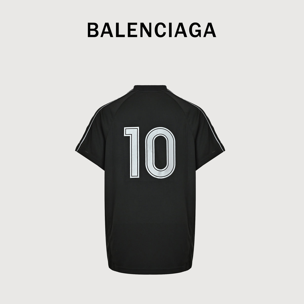 Balenciaga Wheat Crest B Reflective Football Jersey Short Sleeve  YS3200626