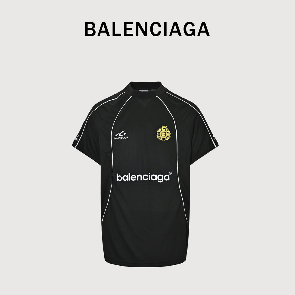Balenciaga Wheat Crest B Reflective Football Jersey Short Sleeve  YS3200626