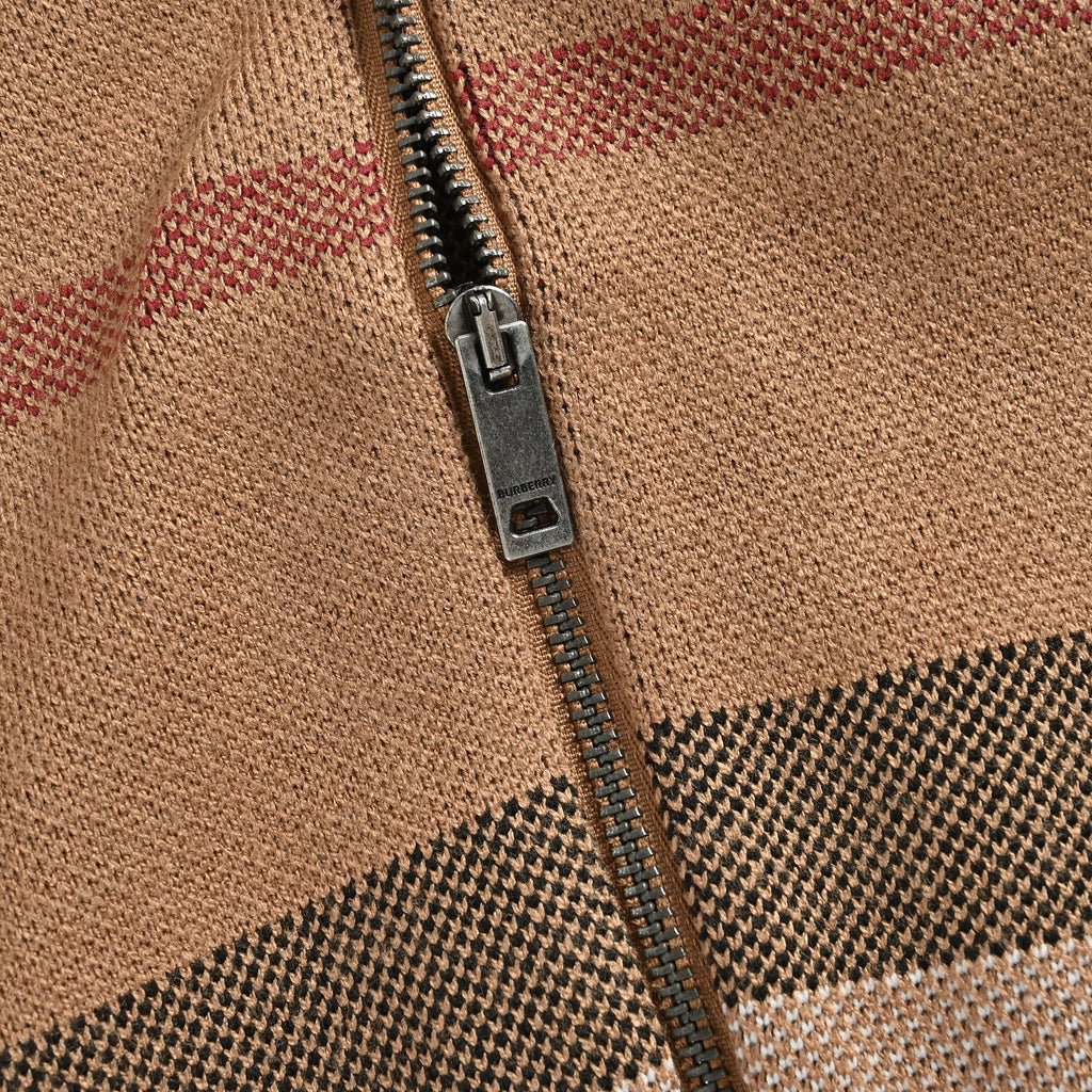 Burberry FW21 Vintage Check Cashmere Zip Jacket — Archive Beige8050765130