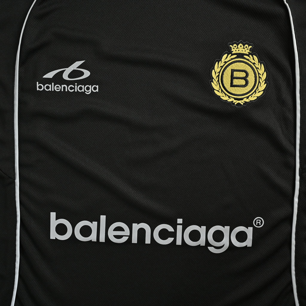 Balenciaga Wheat Crest B Reflective Football Jersey Short Sleeve  YS3200626