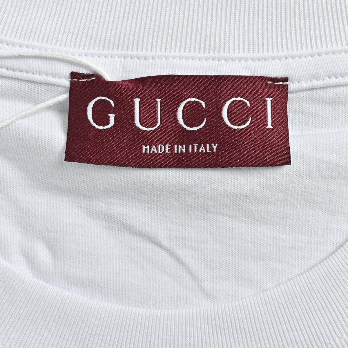 Gucci GUC Colorblock GG Interlocking Terry Stitch Short Sleeve T-Shirt – White NP2200506