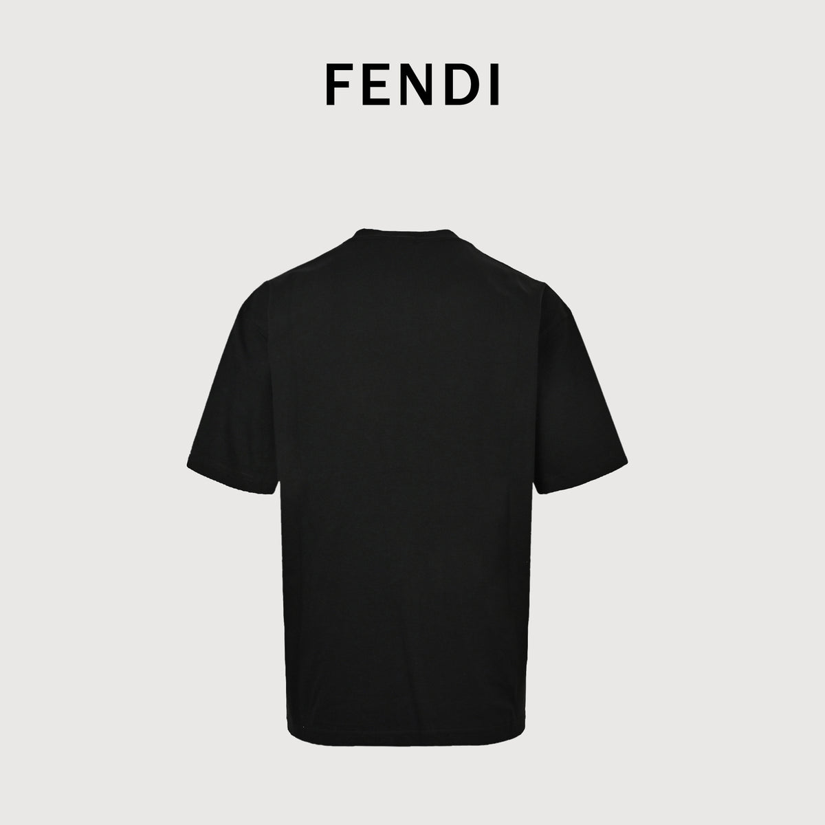 Fendi Minimal FF 3D Embroidered Short Sleeve T-Shirt – Black  MV2200714-BLK