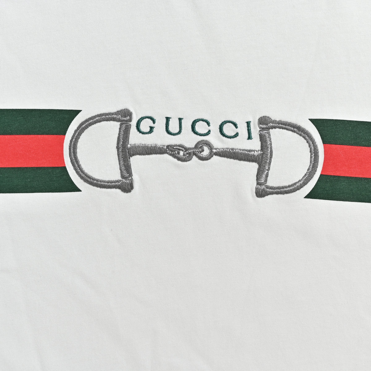 Gucci 26SS Web Stripe Belt Print Short Sleeve T-Shirt – White  HH2400428