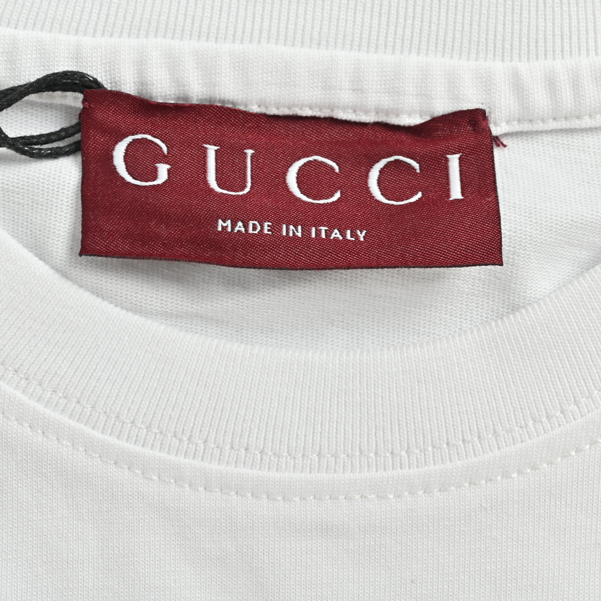 Gucci 26SS Web Stripe Belt Print Short Sleeve T-Shirt – White  HH2400428