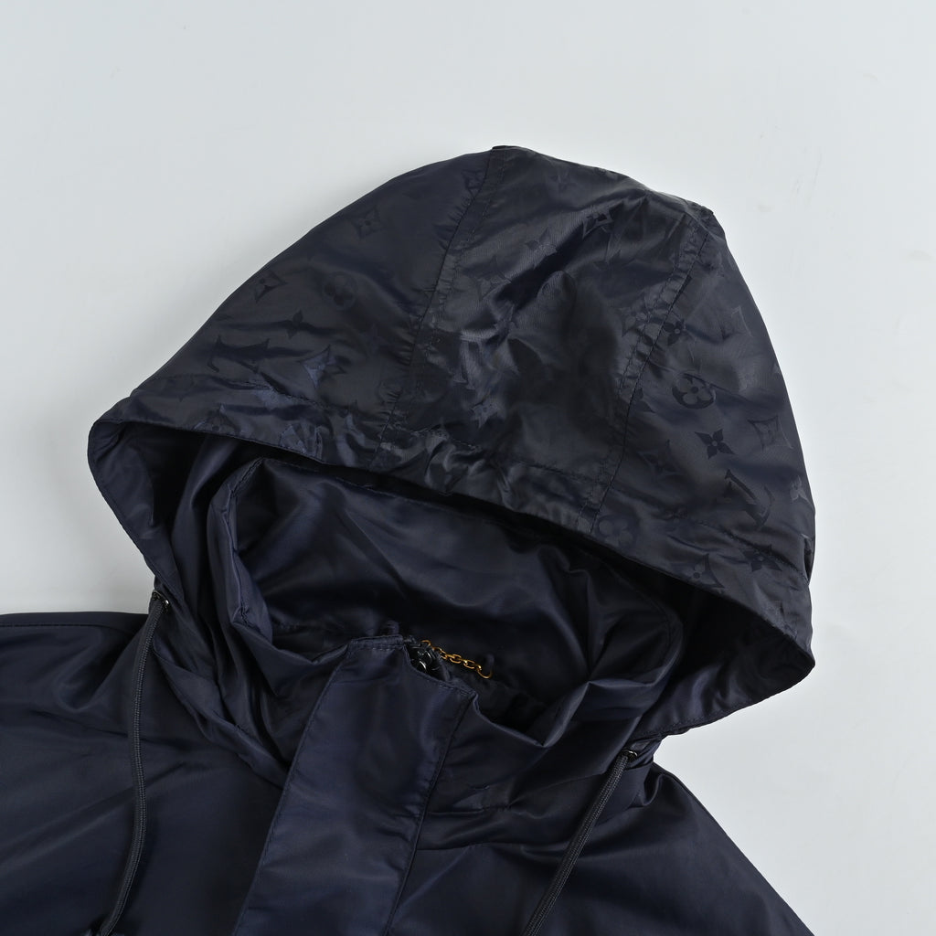 Louis Vuitton 25SS Single-Face Splice Hooded Shell Jacket – Midnight Navy SG7601209