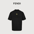 Fendi Minimal FF 3D Embroidered Short Sleeve T-Shirt – Black  MV2200714-BLK