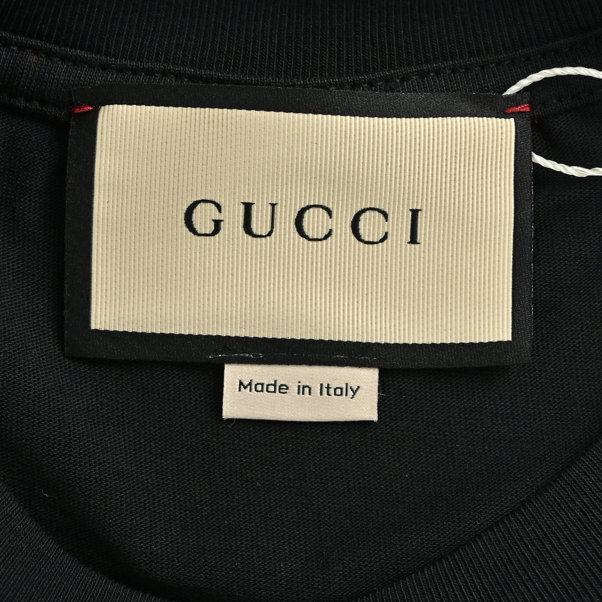 Gucci 24SS GG Firenze 1921 Gradient Belt Print Short Sleeve T-Shirt – Black TS2000427
