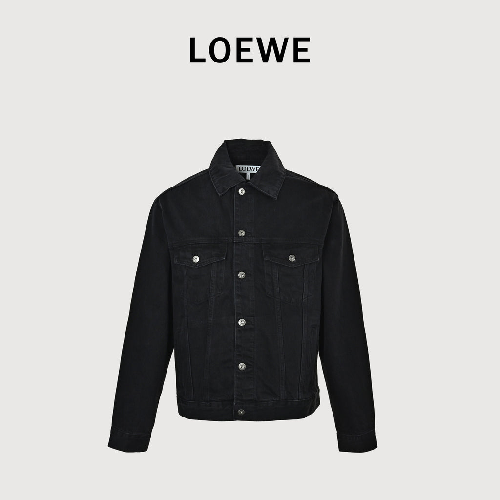 LOEWE Sleeve-Embroidered Denim Jacket 2026 NP6800829