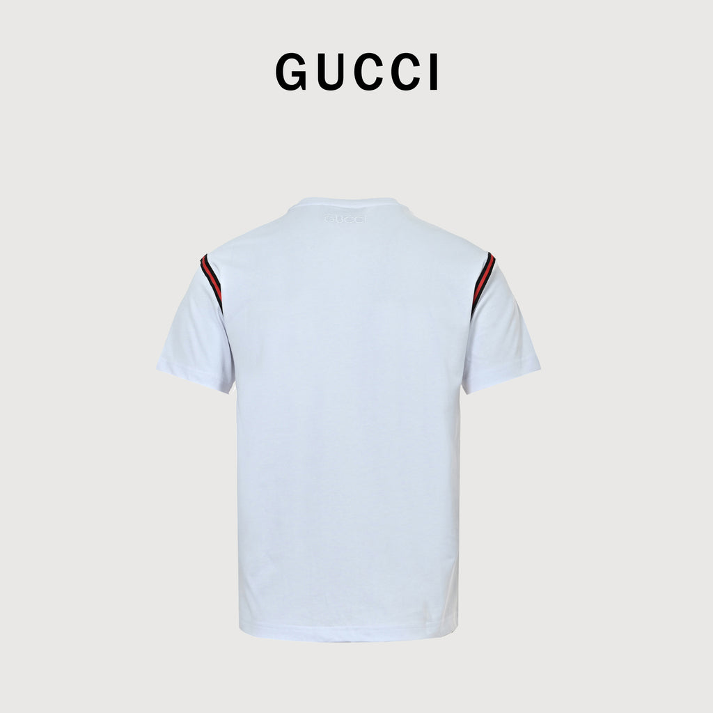 Gucci 24SS Shoulder Webbing Tape T-Shirt DK2400722
