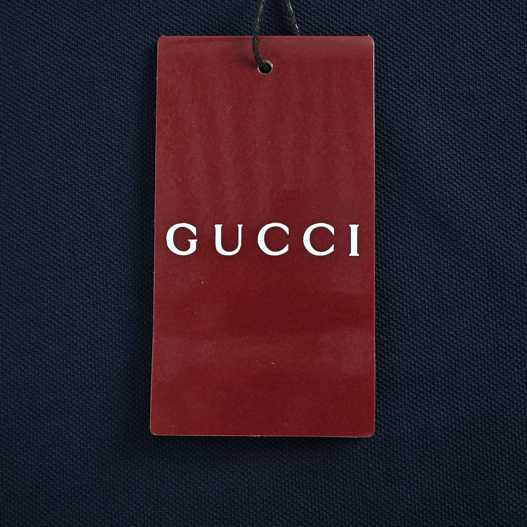 Gucci 26SS Horsebit Pocket Embroidered Short Sleeve T-Shirt – Navy DK2400808-NVY