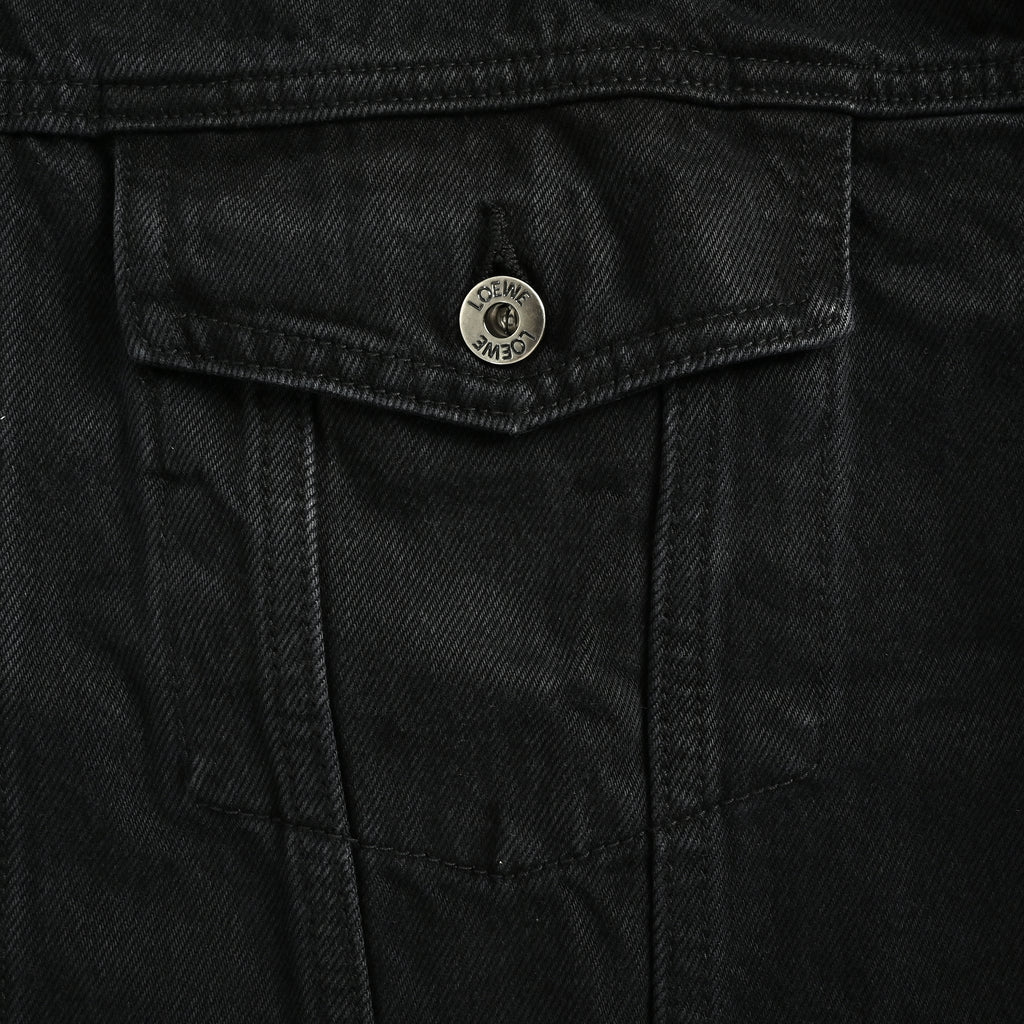 LOEWE Sleeve-Embroidered Denim Jacket 2026 NP6800829