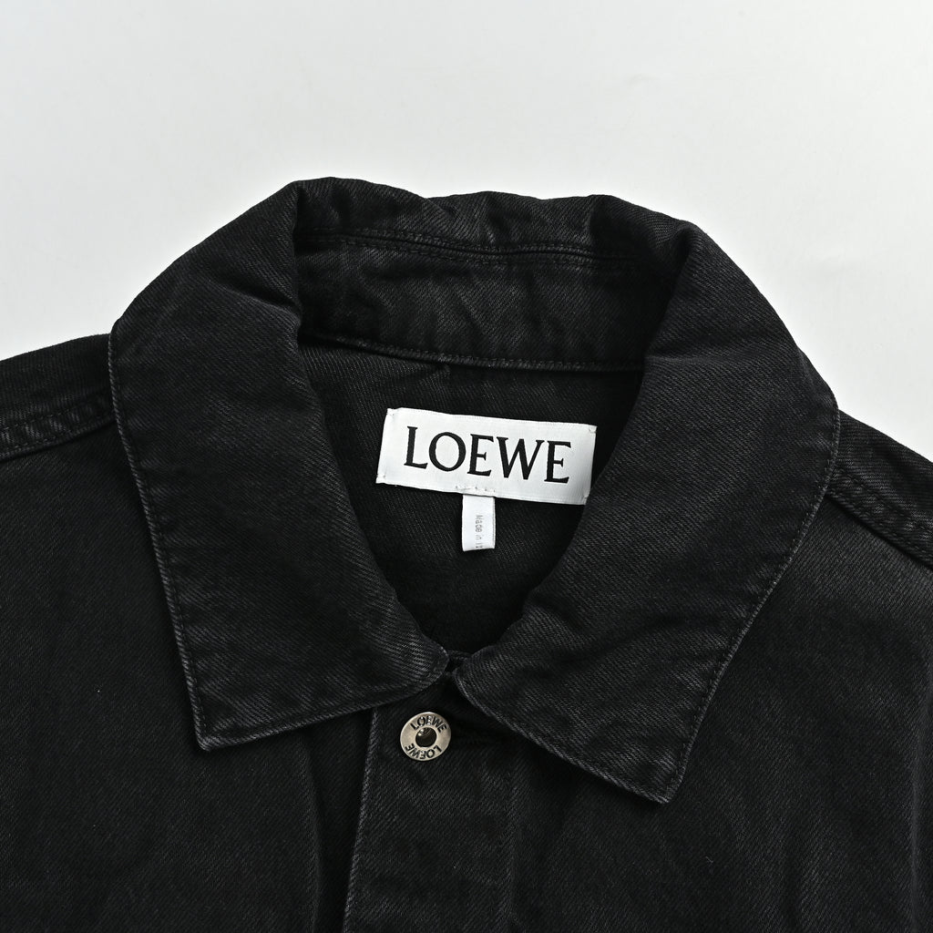 LOEWE Sleeve-Embroidered Denim Jacket 2026 NP6800829