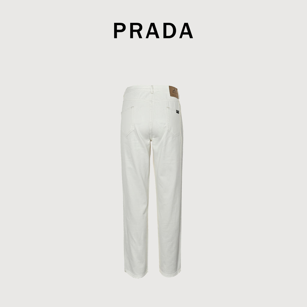 Prada 26SS Five-Button Fly Relaxed Jeans – WhiteGEP452-1954-F01CD-S-OOO
