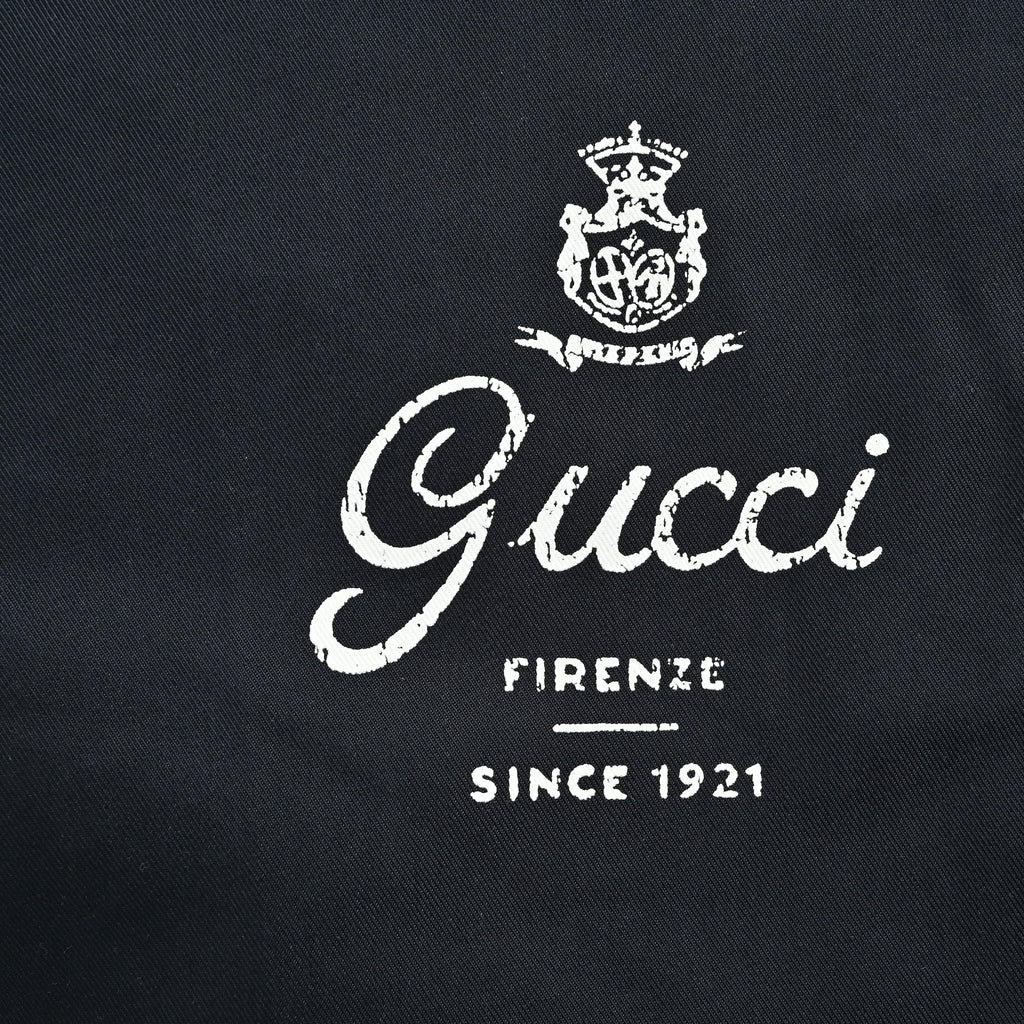 Gucci GUC Letter Print Twill Straight-Leg Trousers – Navy  NP5200425