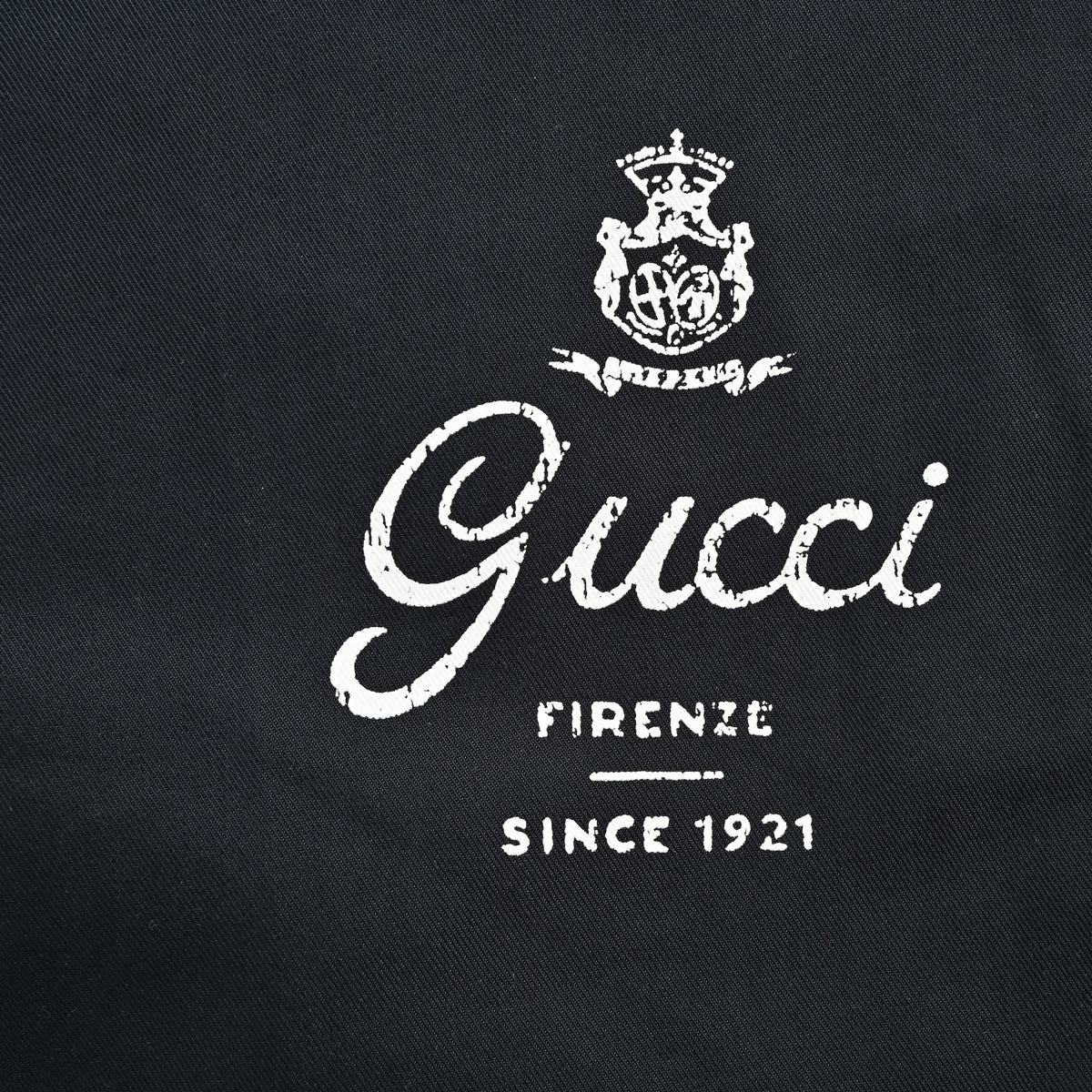 Gucci GUC Letter Print Twill Straight-Leg Trousers – Navy  NP5200425