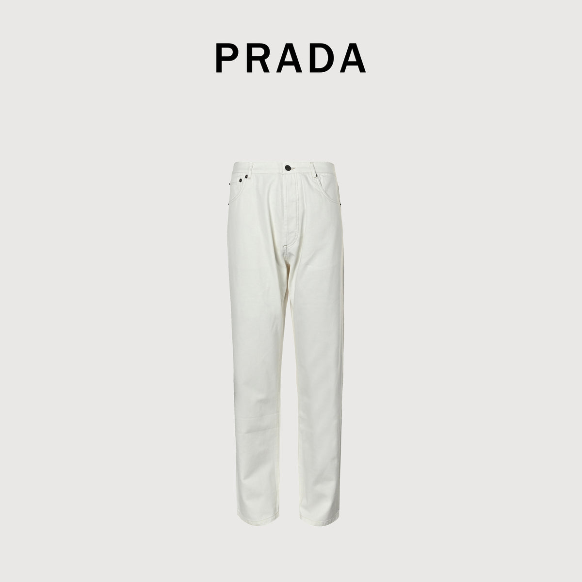 Prada 26SS Five-Button Fly Relaxed Jeans – WhiteGEP452-1954-F01CD-S-OOO
