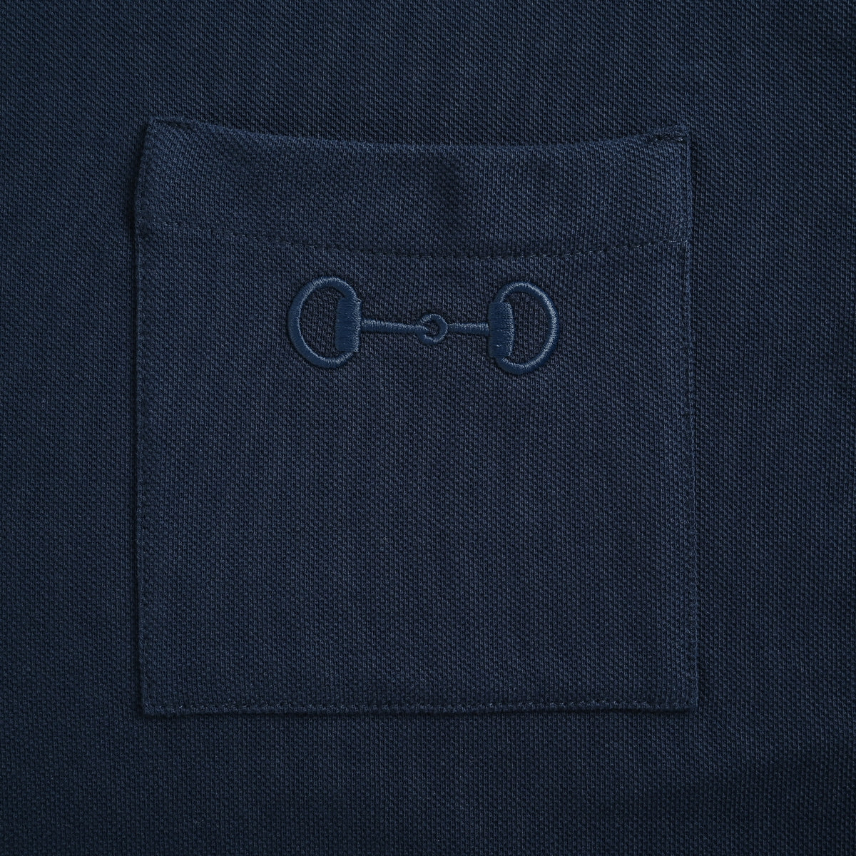 Gucci 26SS Horsebit Pocket Embroidered Short Sleeve T-Shirt – Navy DK2400808-NVY