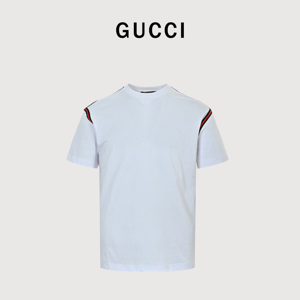 Gucci 24SS Shoulder Webbing Tape T-Shirt DK2400722