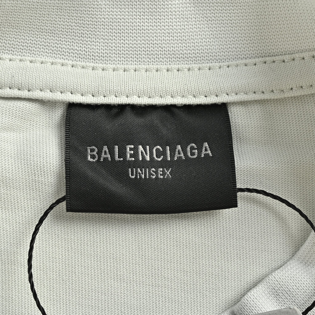 Balenciaga BLCG Saint Honoré Crackle Letter Print Short Sleeve T-Shirt  NP2400612