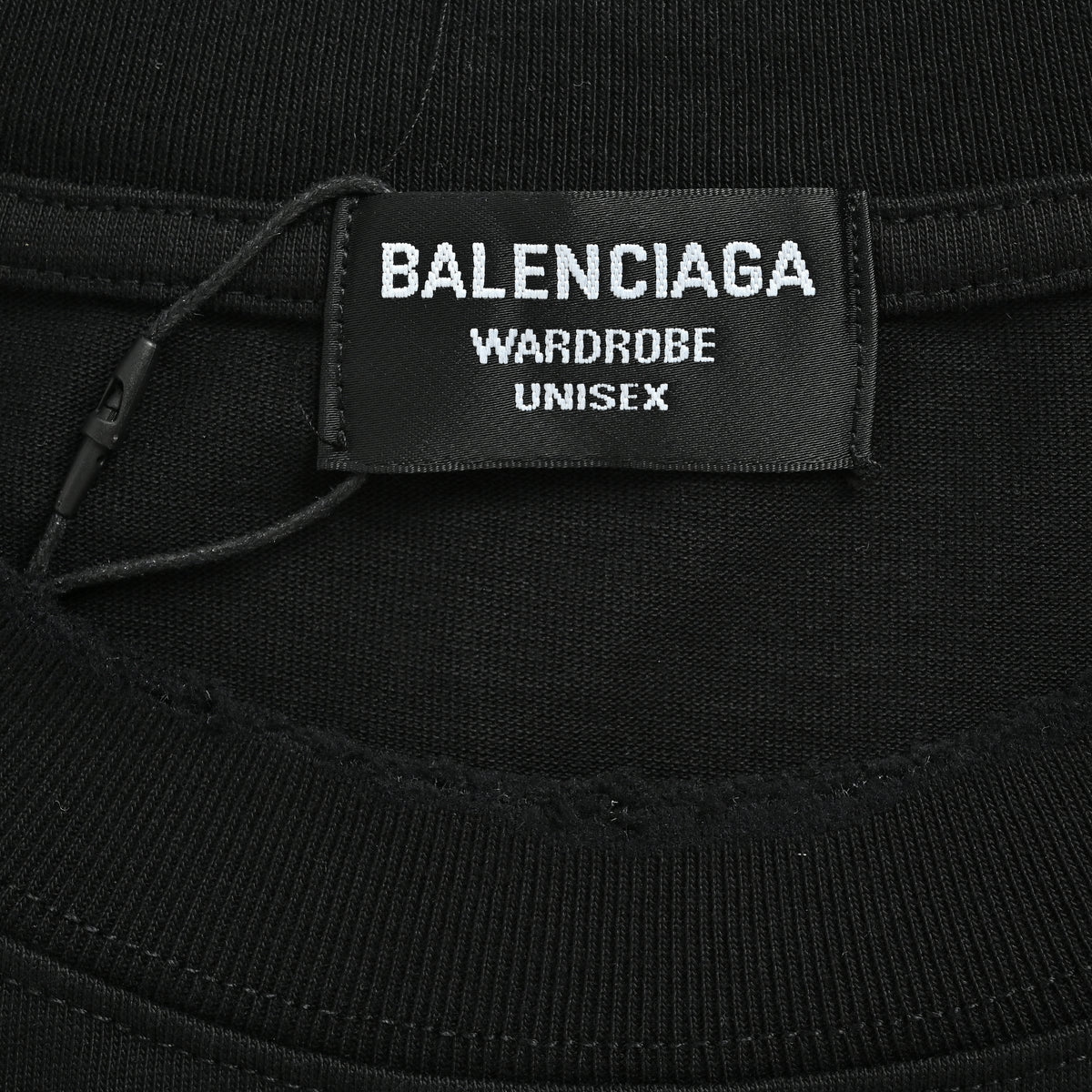 Balenciaga Front & Back Double BB Embroidered Short Sleeve T-Shirt – Black  XBK3000524-BLK