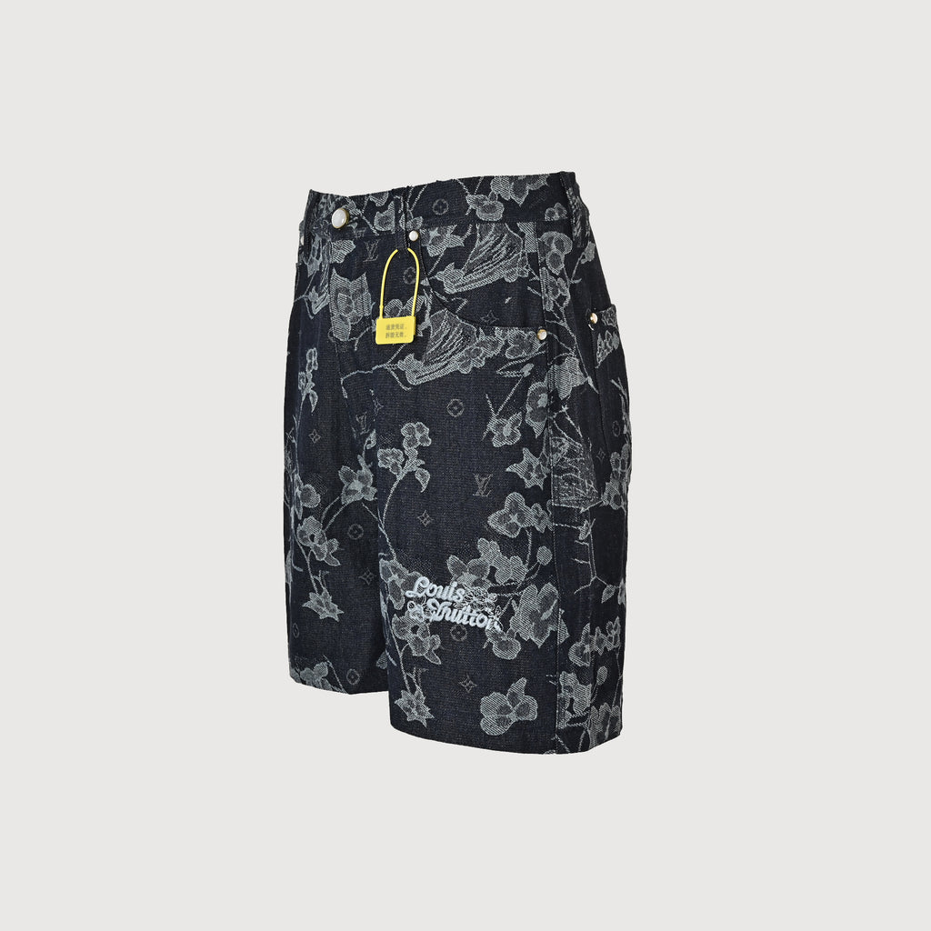 Louis Vuitton LV Floral Denim Jacquard Shorts 2026 HY3400701-SHT