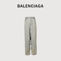 Balenciaga 24FW White Heavy Destroy Knife-Cut Wide-Leg Jeans HH6400421