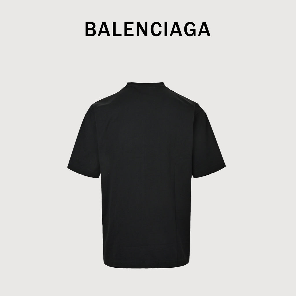 Balenciaga Dissolve 3B Letter Print Short Sleeve T-Shirt YS3200602