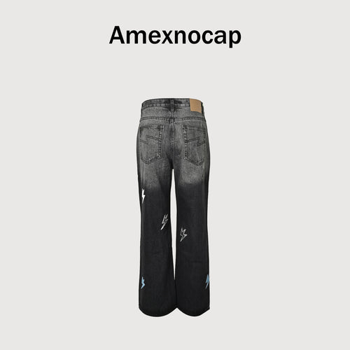 Balenciaga 25SS Washed Destroyed Straight-Leg Jeans – Light Blue SG7000317