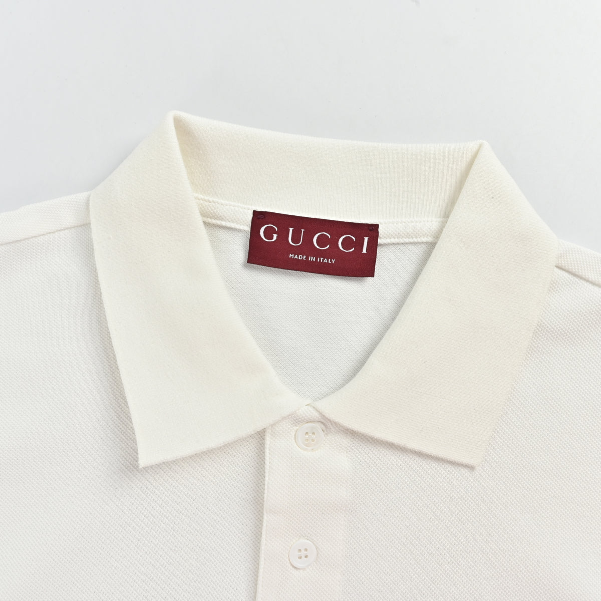 Gucci GUC Horsebit Embroidered Pocket Short Sleeve Polo Shirt – White  NP2800418