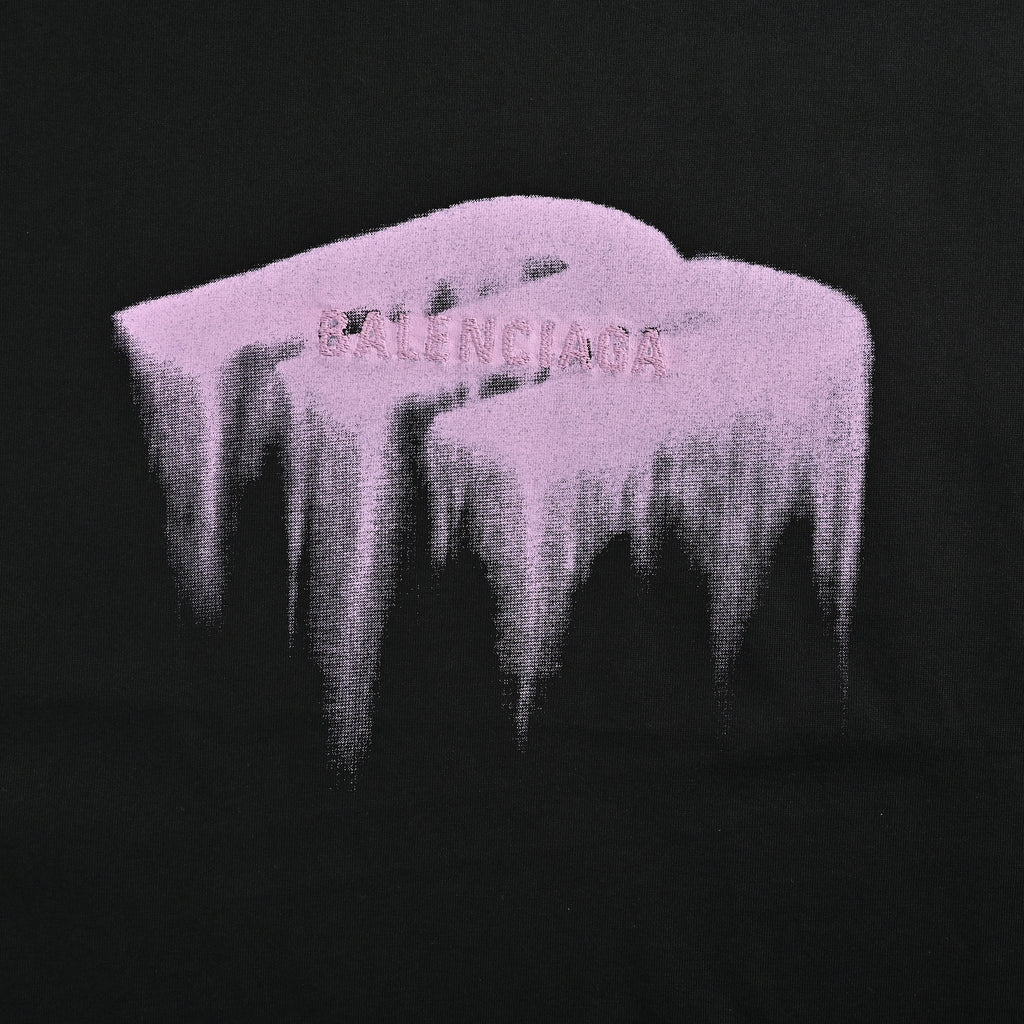 Balenciaga Dissolve 3B Letter Print Short Sleeve T-Shirt YS3200602